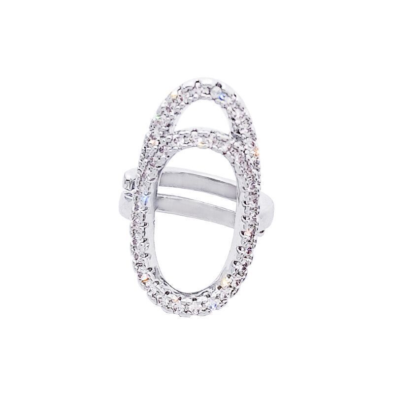 Bộ Nhẫn Hở Đính Đá zircon Lấp Lánh Thời Trang Cá Tính