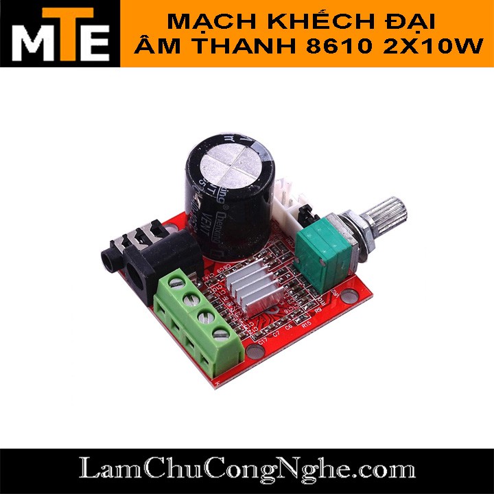 Mạch khuếch đại âm thanh PAM 8610 2x10w HIFI 2.0 class D