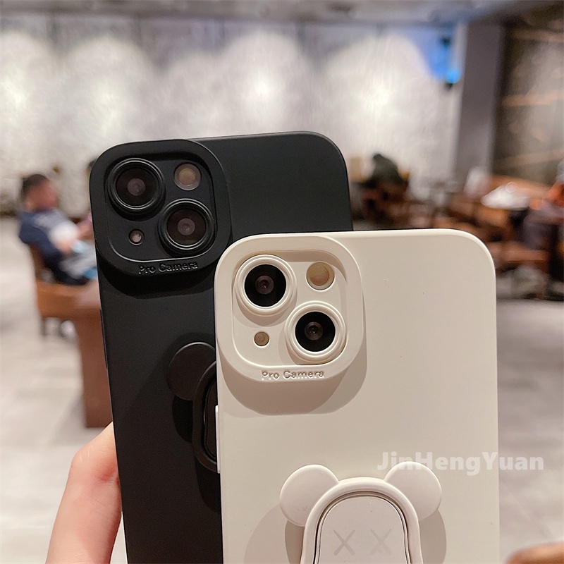 Ốp điện thoại TPU bằng silicon mềm có giá đỡ nam châm thích hợp cho iPhone X XS 11 12