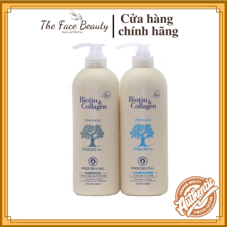 Bộ Dầu Gội Xả Biotin Collagen Yuiluim Trắng SIÊU MỀM MƯỢT PHỤC HỒI TÓC( (500ml -1000ml)