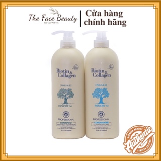 Bộ Dầu Gội Xả Biotin Collagen Yuiluim Trắng SIÊU MỀM MƯỢT PHỤC HỒI TÓC( (500ml -1000ml)