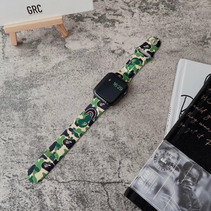 dây silicon camo cực chất dành cho applewatch