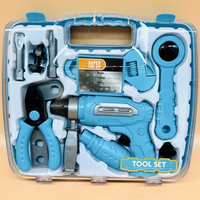 Đồ chơi VALI SỬA CHỮA máy khoan hoạt động được