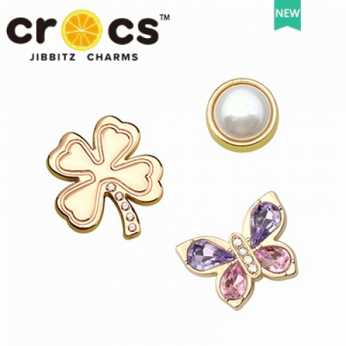 Phụ Kiện Khóa Giày crocs Hình Hoa Bằng Kim Loại Sáng Tạo DIY charms