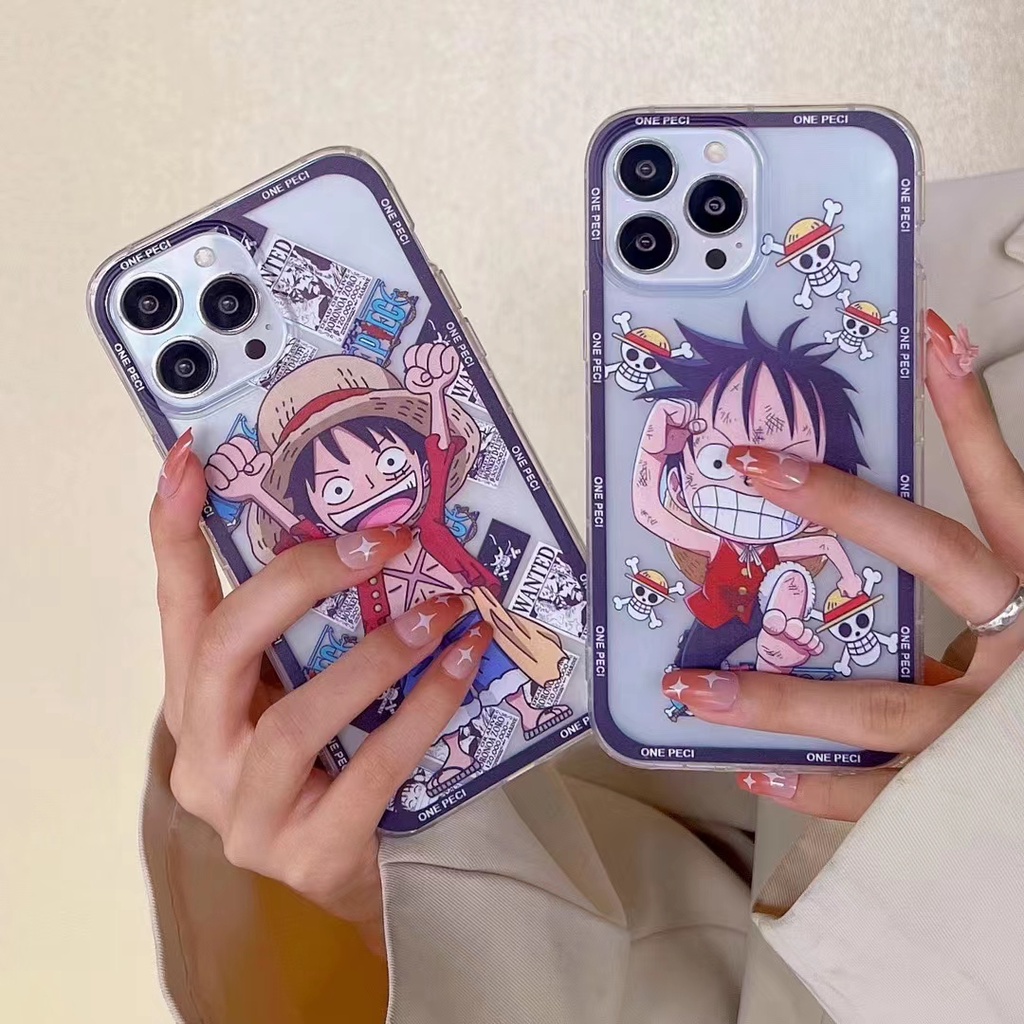 Ốp Điện Thoại Mềm Hình One Piece Luffy Cho iPhone 6 6S 7 8 SE 2020 X XS XR XsMax 1112 13 Pro 11 12 13 Pro Max
