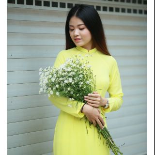 Áo dài truyền thống lụa tằm đẹp, co giãn tốt - quần phi bóng Thái Tuấn cao cấp