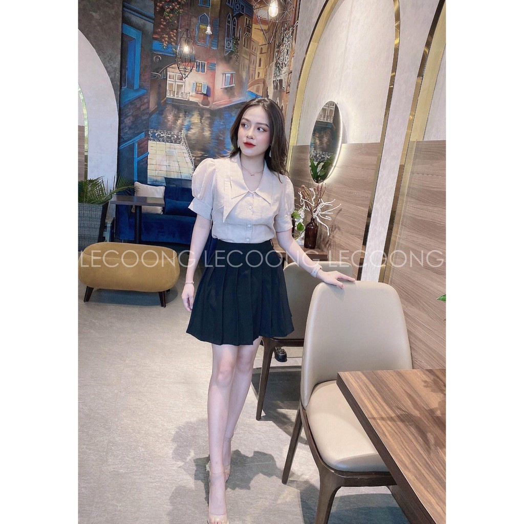 Chân váy xếp li bản lớn_LeCoong CV16