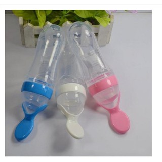 Bình thìa ăn dặm silicon cho bé