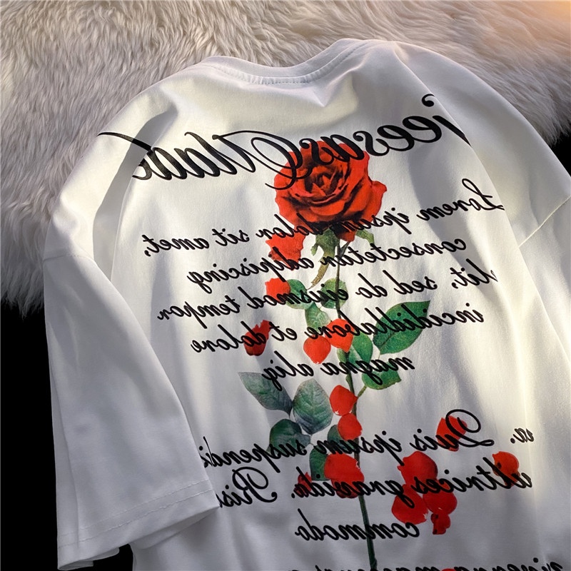 SUXI Áo Thun Tay Ngắn Cổ Tròn In Chữ Thời Trang Mùa Hè Cho Nữ