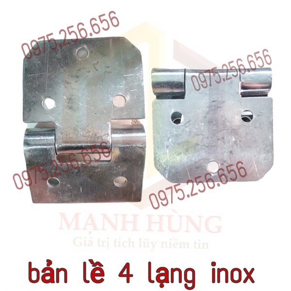 Bản lề 4 lạng inox phụ tùng ô tô xe tải bản lề của xe inox chống rỉ sét