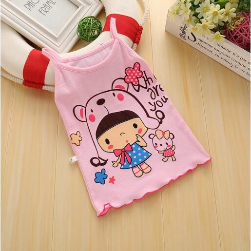 Áo ba lỗ cotton quảng châu cho bé