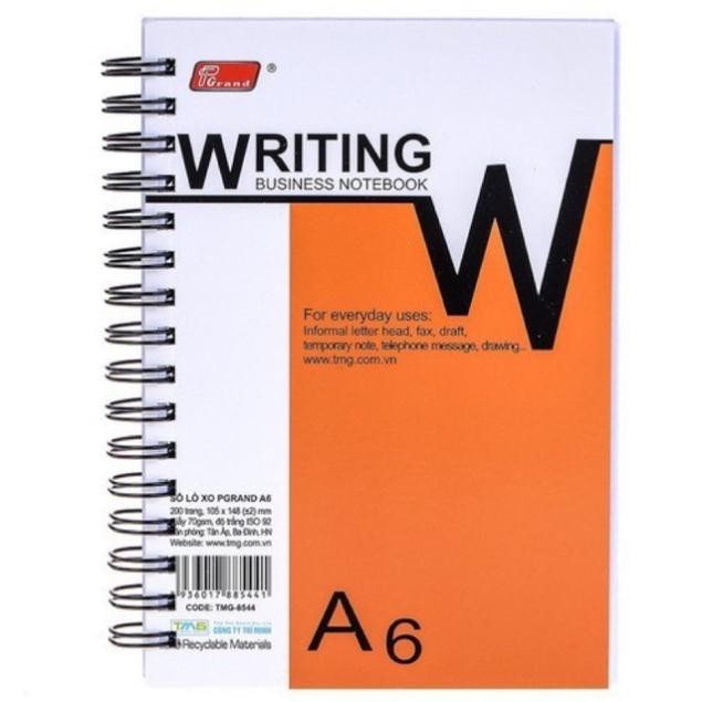 Sổ lò xo A6 Pgrand dày 200 trang