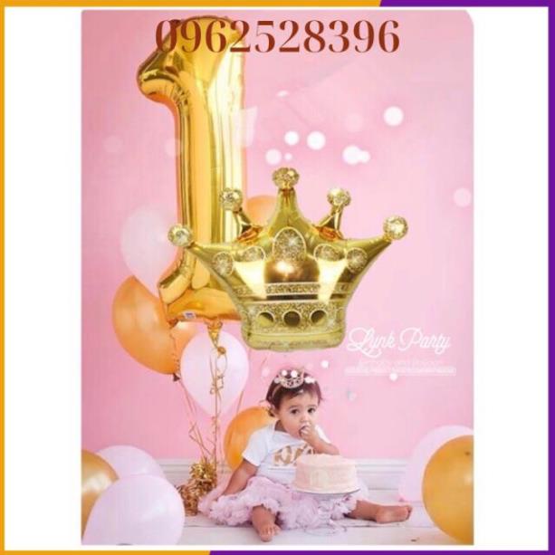 Bong Bóng Tráng Nhôm Hình Vương Miện Vua