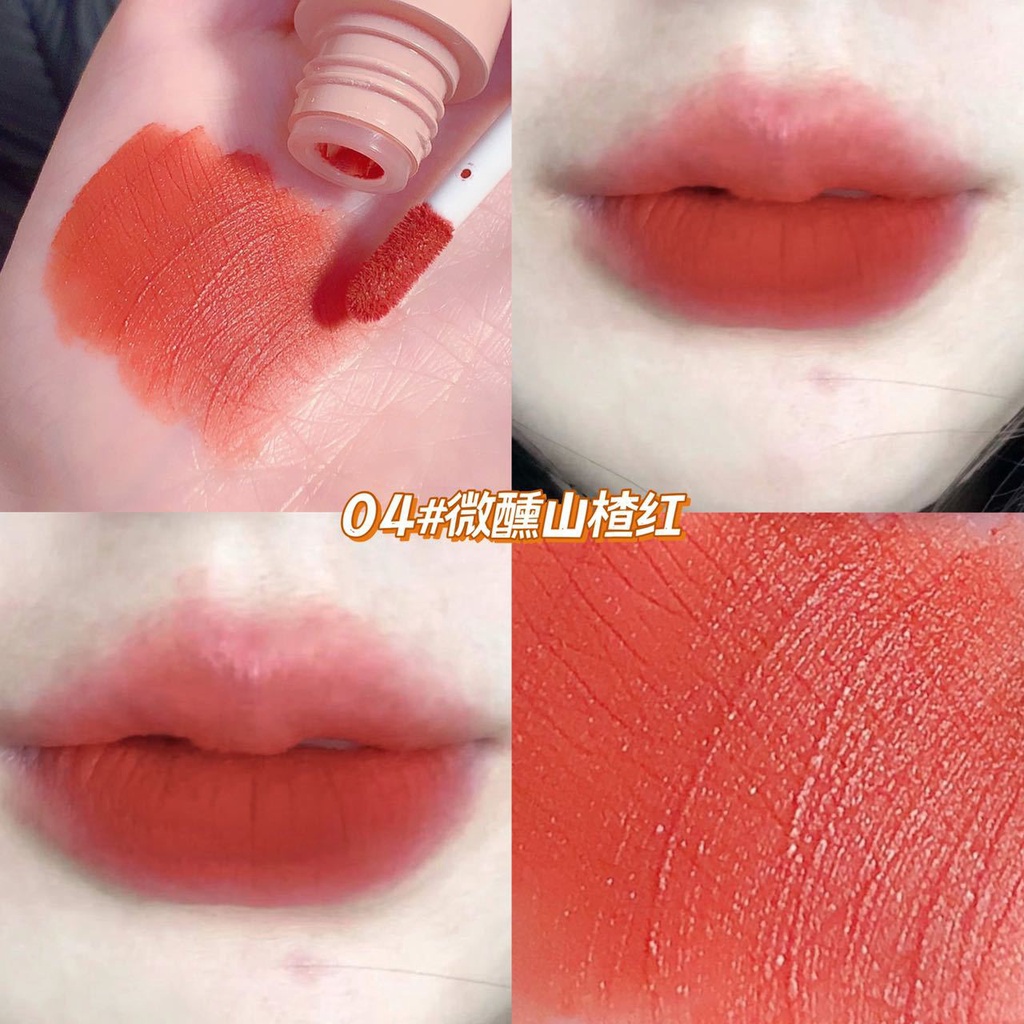 Son Môi Dạng Lỏng Chống Thấm Nước Thiết Kế Vỏ Hình Gấu Dễ Thương