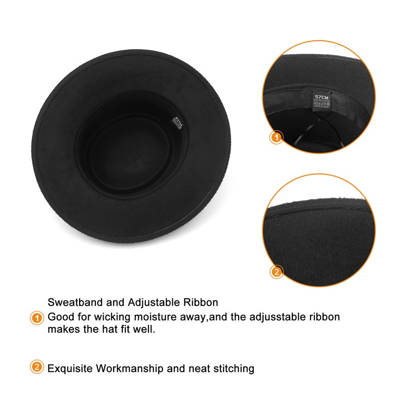 Mũ pie thuyền vành rộng màu trơn thời trang cho nam nữ