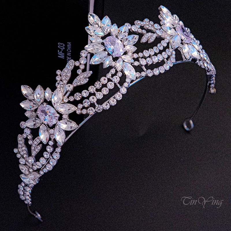 GETNOIVAS Vương miện cô dâu GETNOIVAS đính đá toàn diện sang trọng