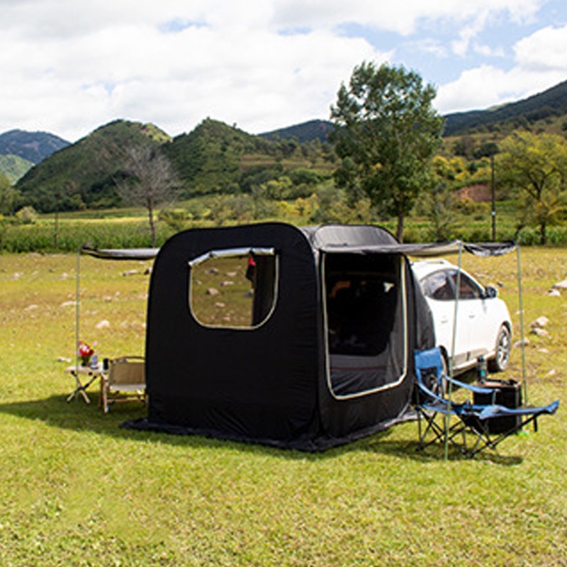 Ready Stock Lều Sau Xe Cắm Trại Ngoài Trời Thích Hợp Cho Lều Ô Tô Tự Lái Suv 200x200cm