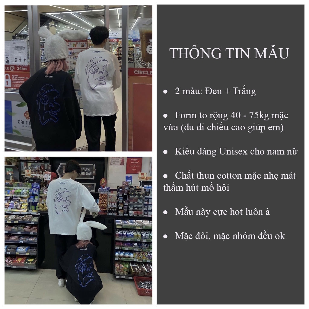 Áo thun tay dài dáng thụng Unisex Áo Sweater dài tay SAIDBOZ thời trang cá tính - CUTE_ZOO