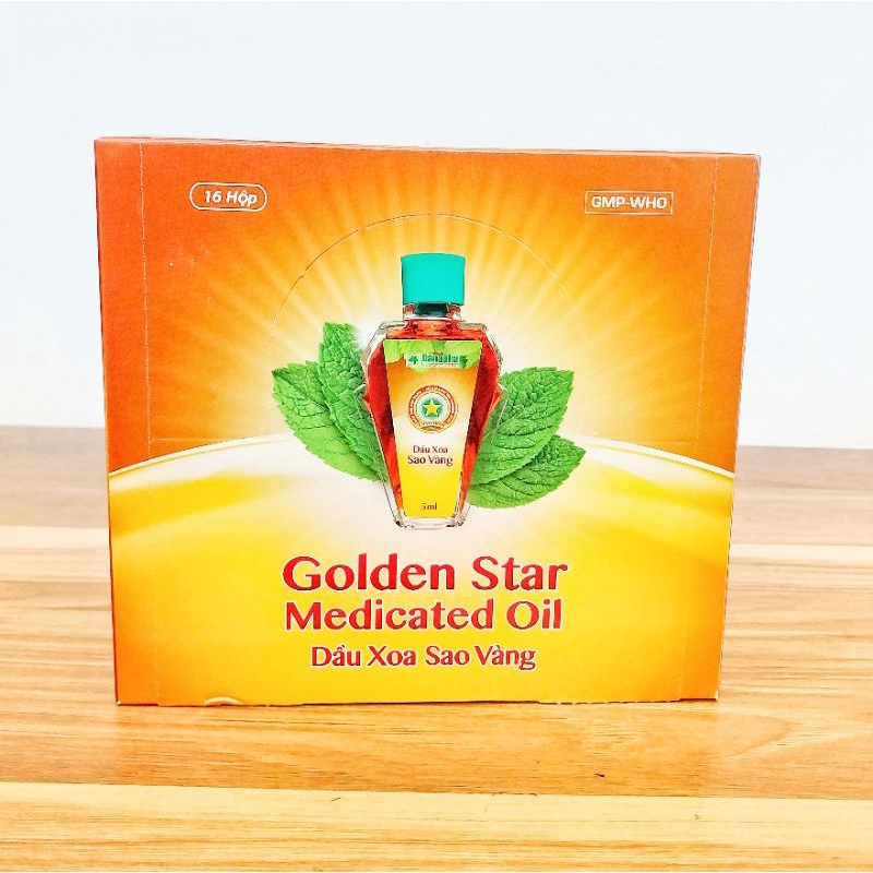 Dầu xoa Sao Vàng  - Giảm đau đầu, nghẹt mũi, ho