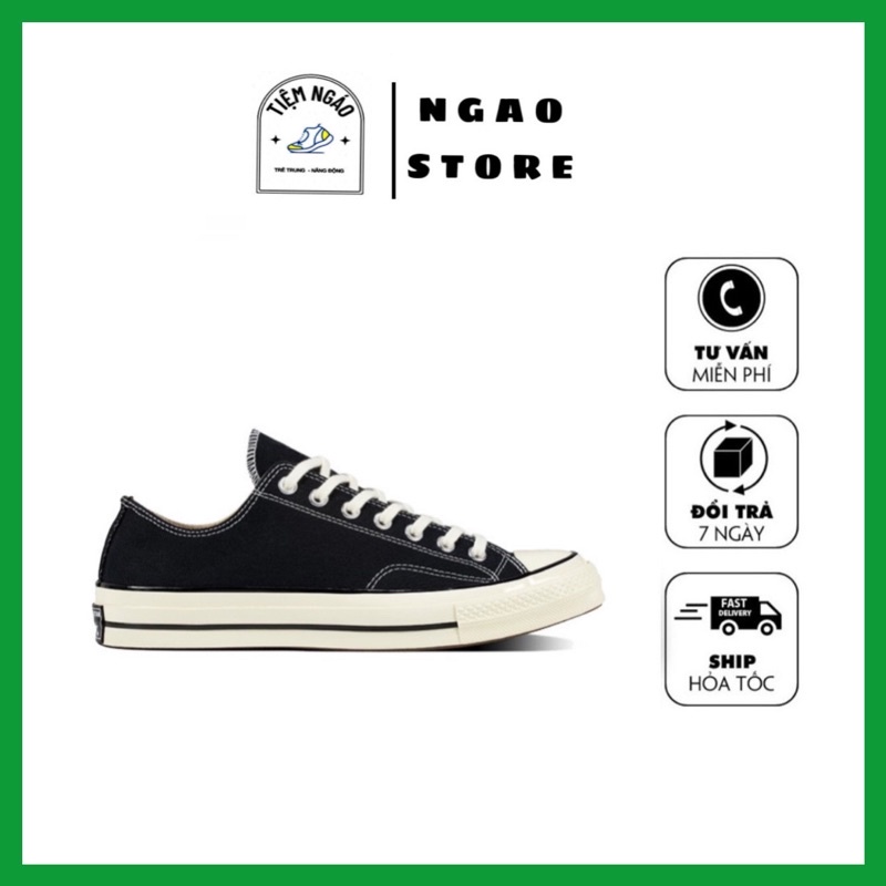 Giày thể thao converse 1970s, giày thể thao nam nữ cổ thấp full size. Ngáo Store