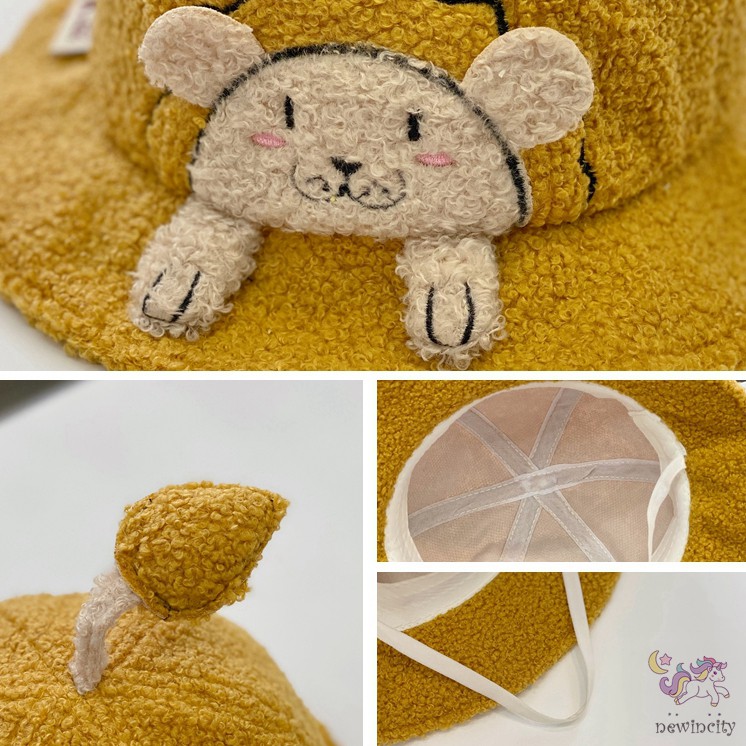 Mũ Len Lông Cừu Kiểu Hoạt Hình Phong Cách Hàn Quốc Cho Bé