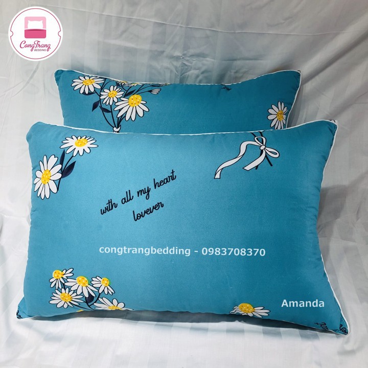 Ruột Gối Đầu Bông gòn cao cấp Amanda Luxury ( Size 45cm x 65cm )