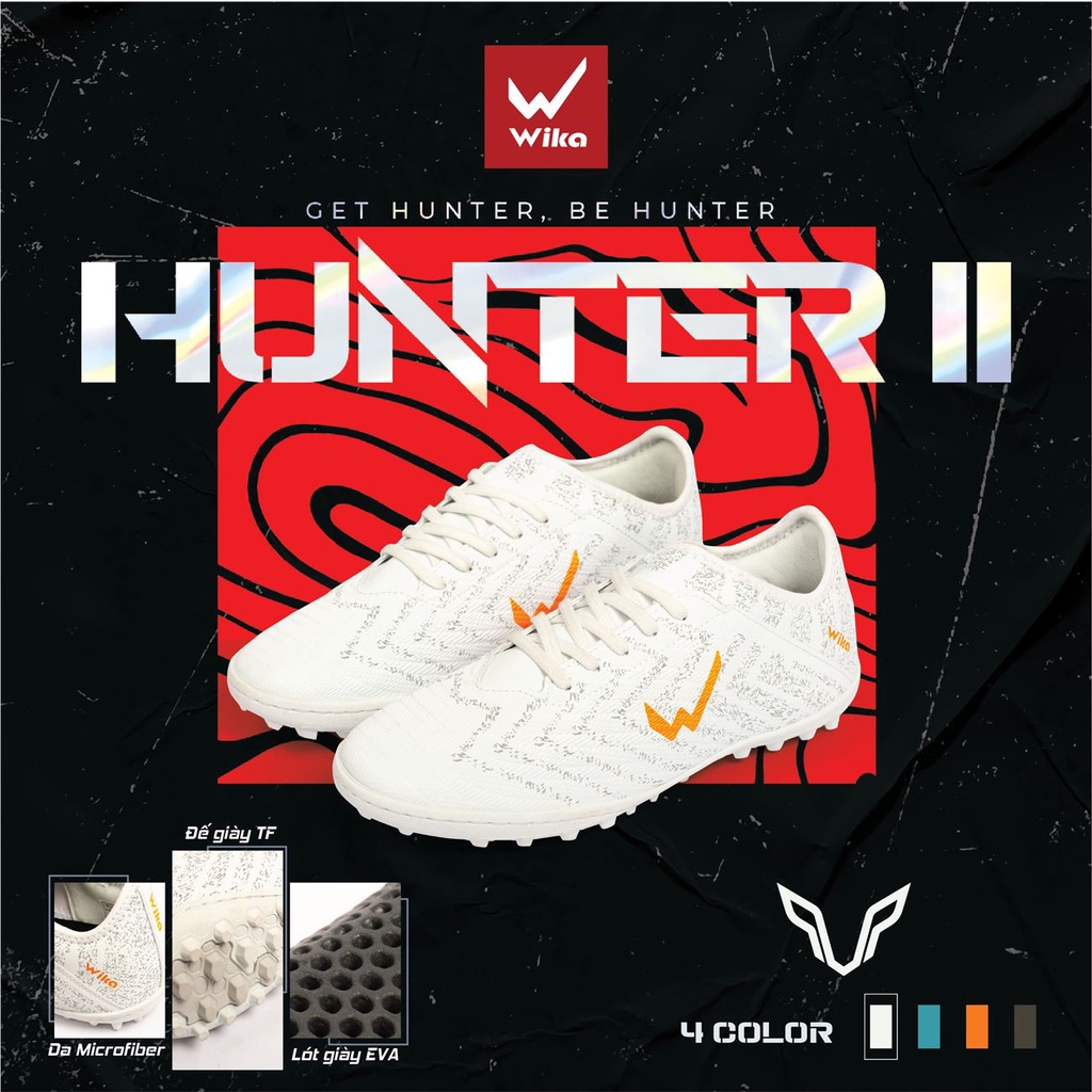 Giày đá banh, Giày bóng đá đế đinh Giày Wika _Hunter II hàng chất lượng cao - Dungcusport