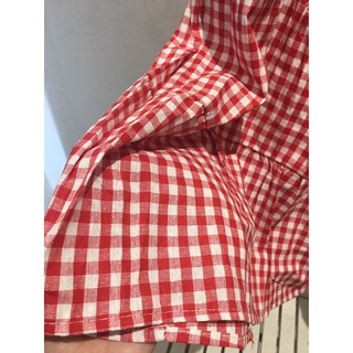 Váy sọc caro đỏ