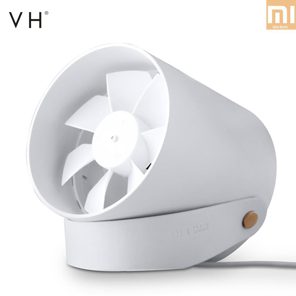 M&C VH Portable Mini Smart USB Fan Dual-motor Electronics Fans Metal Body Flap Low Noise for Power Bank Notebook PC Laptop Computer USB Port Devices From  Youpin