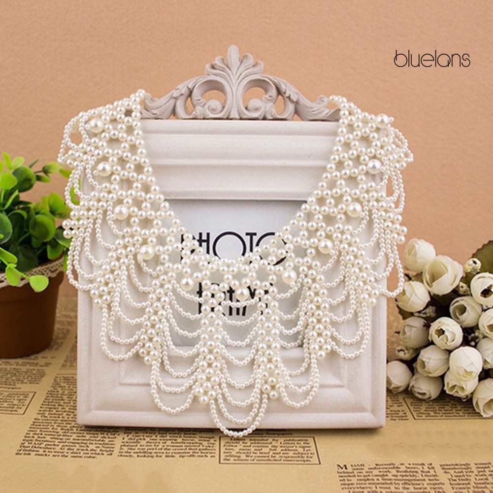 Vòng Cổ Choker Đính Ngọc Trai Nhân Tạo Thời Trang