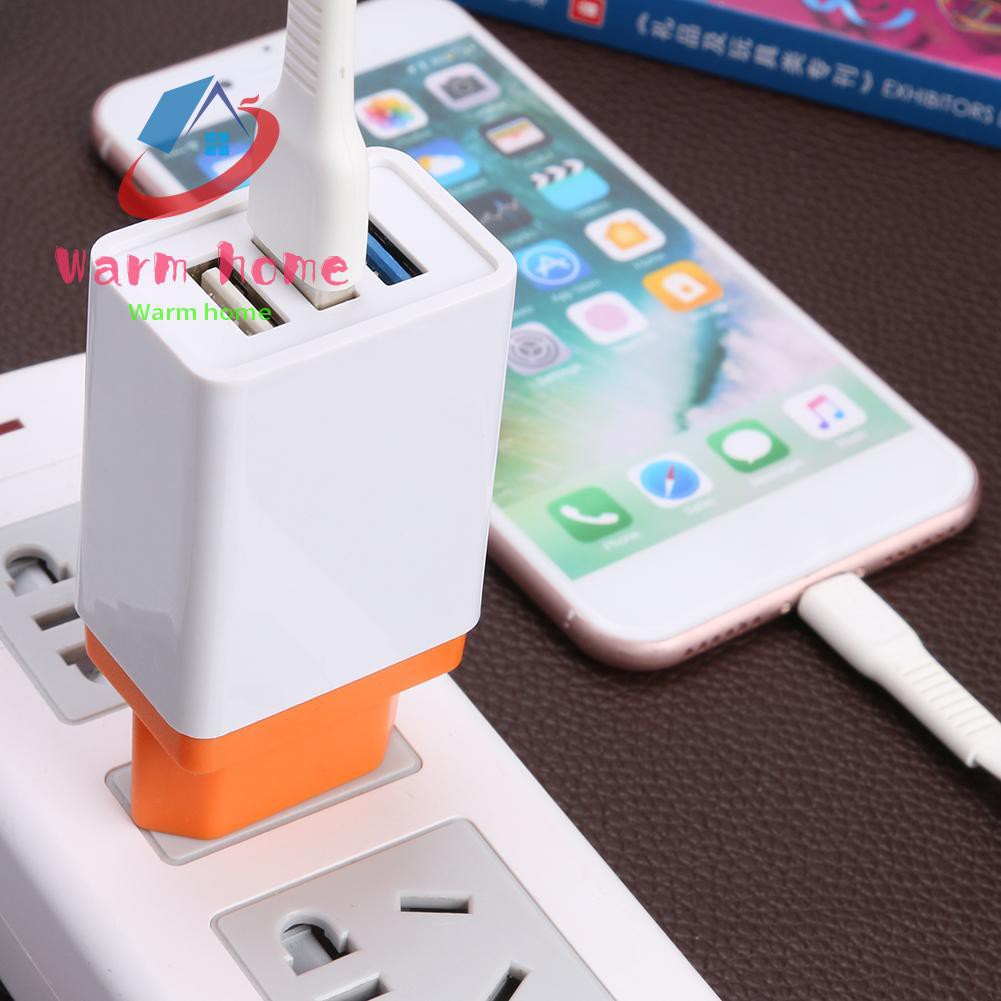 Củ Sạc Nhanh Chia 3 Cổng Usb Tiện Dụng