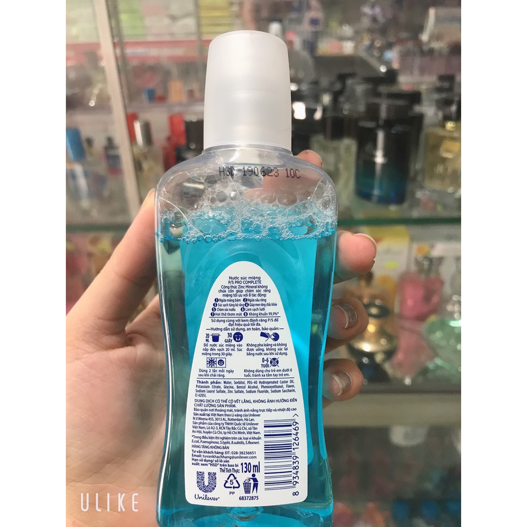 NƯỚC XÚC MIỆNG P/S PRO COMPLETE 130ML