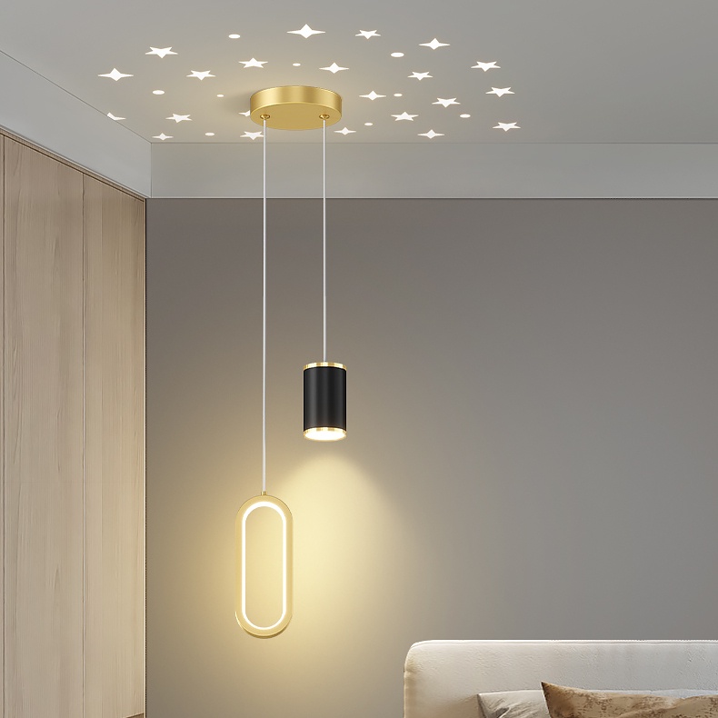 Bắc Âu Đèn Chùm Phòng Khách Đèn Chùm Phòng Ngủ Hiện Đại Hiện Đại Đèn Cạnh Giường Ngủ Đèn Thả Trang Trí