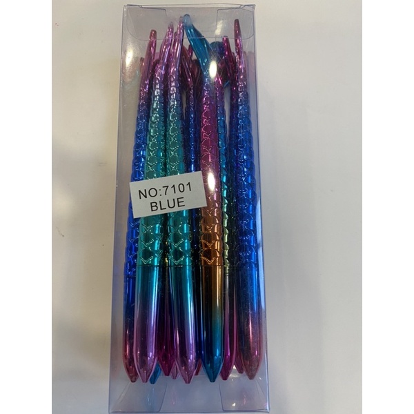 Bút gel Tiên Cá 7101 mực xanh: 1 cây.