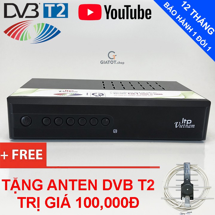 Đầu thu kỹ thuật số DVB T2 LTP STB-1306, 1406 + (anten)