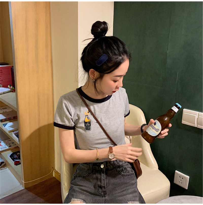 SUXI Áo Thun Nữ Ngắn Tay Nhiều Màu