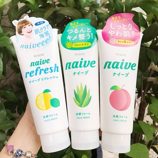 Sữa rửa mặt Naive Nhật 143 gram