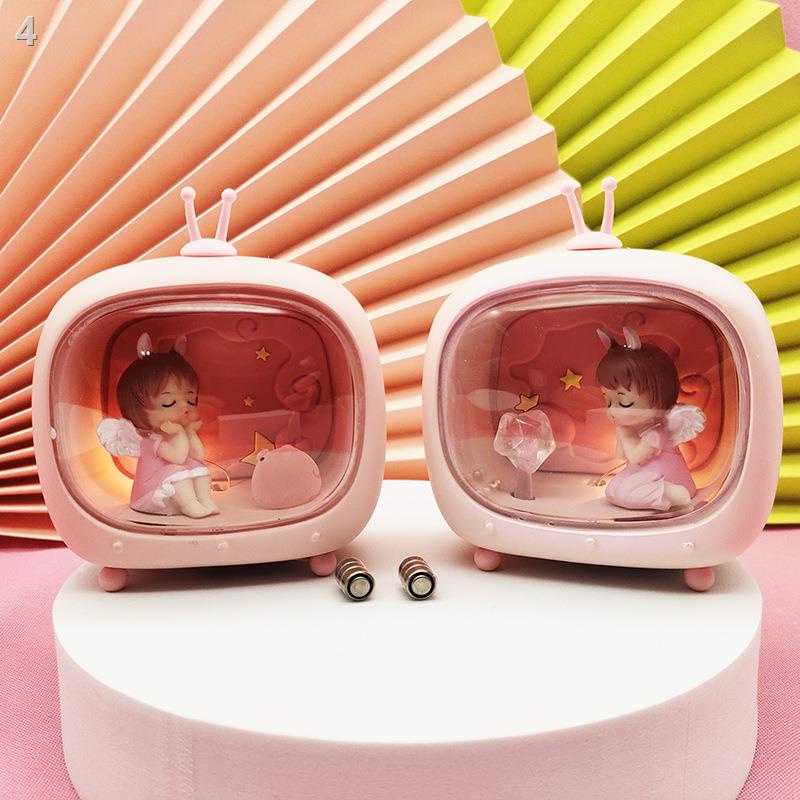 ☑☁Cô gái Trái tim Kỳ lân Ánh sáng ban đêm Gió dễ thương tạo Đèn ngủ Annie Bé Trang trí Phòng khách Quà tặng Sinh viên