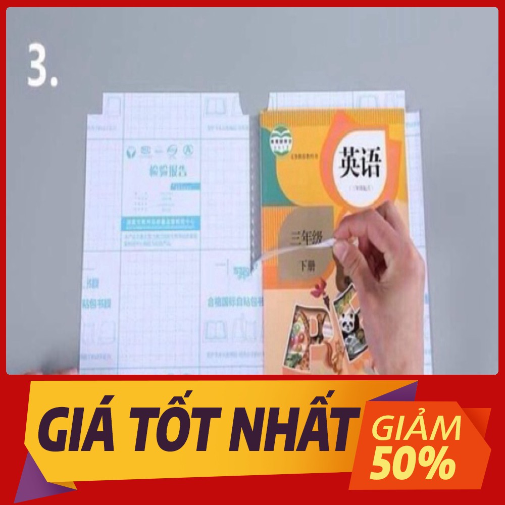 Sỉ 50 tờ băng keo bọc vở học sinh.