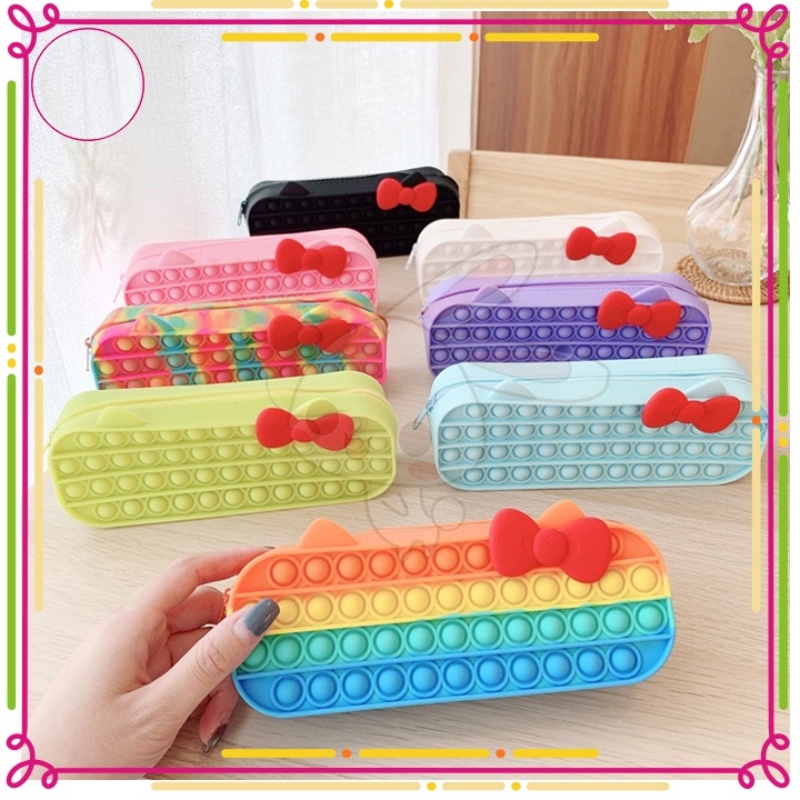 Hộp bút POP IT, đồ chơi POP IT giảm căng thẳng, vừa đựng bút vừa thư giãn phù hợp cho học sinh, sinh viên, văn phòng