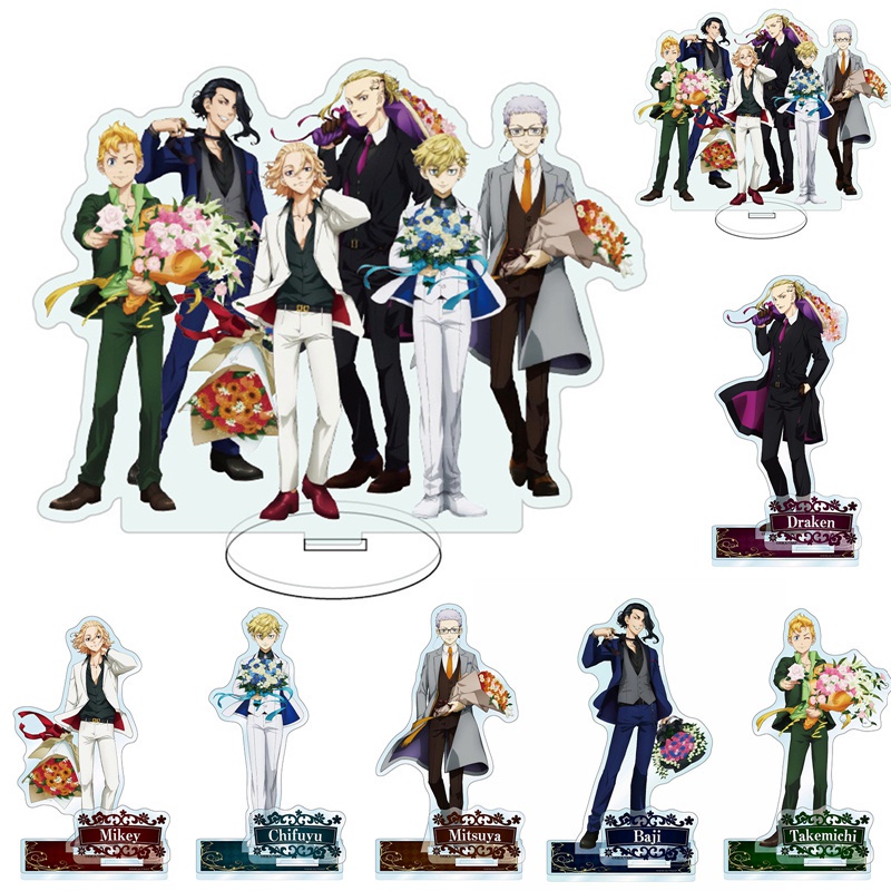 Mô hình nhân vật anime Tokyo Revengers bằng acrylic có giá đỡ để bàn trang trí