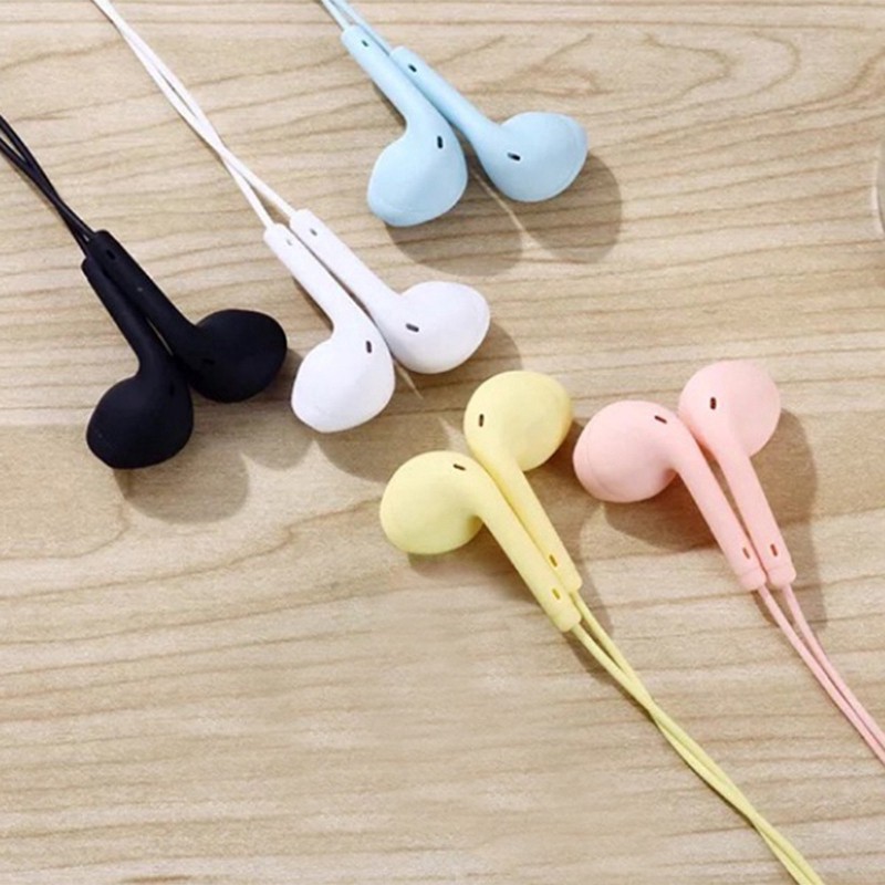 Tai Nghe Nhét Tai Nhiều Màu in-ear Macaron U19   Có Dây Dài 1.2m - Có Mic