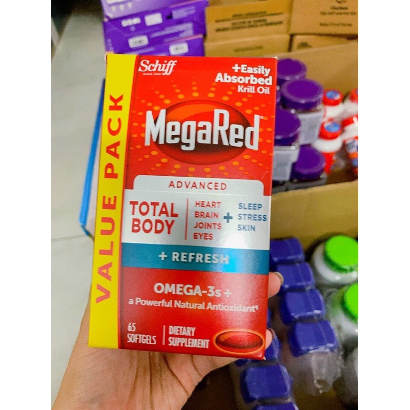 VIÊN MEGARED TOTAL BODY KRILL OIL SCHIFF MỸ