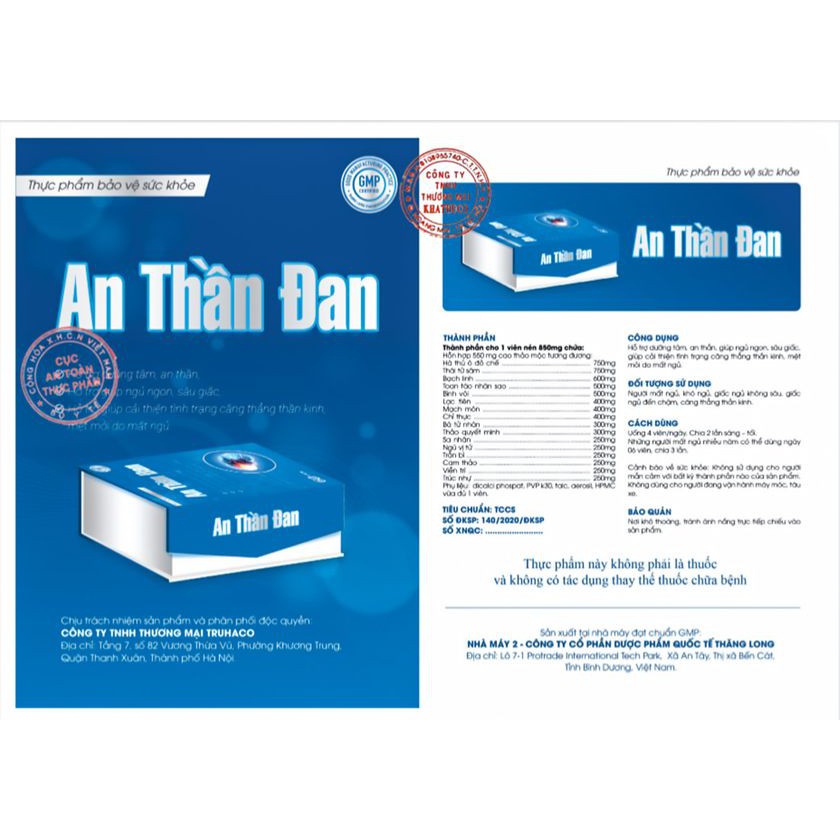 [Mã 66FMCGSALE hoàn 8% xu đơn 500K] ✅Hộp 1 lọ An Thần Đan Cho Giấc Ngủ Ngon | BigBuy360 - bigbuy360.vn