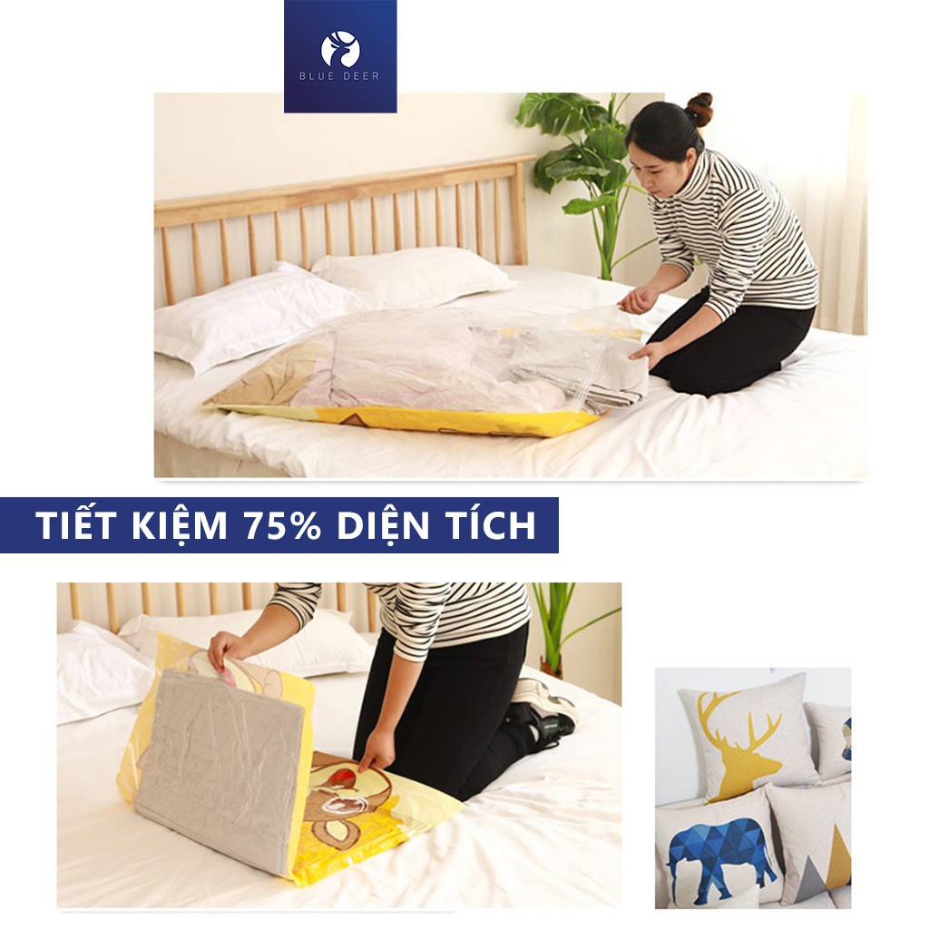 Túi hút chân không quần áo, chăn, màn giá siêu tốt - BLUE DEER