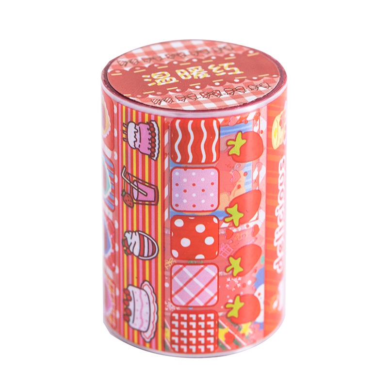 Cuộn Băng Keo Dán Họa Tiết Hoạt Hình Dễ Thương 6 Kiểu DIY