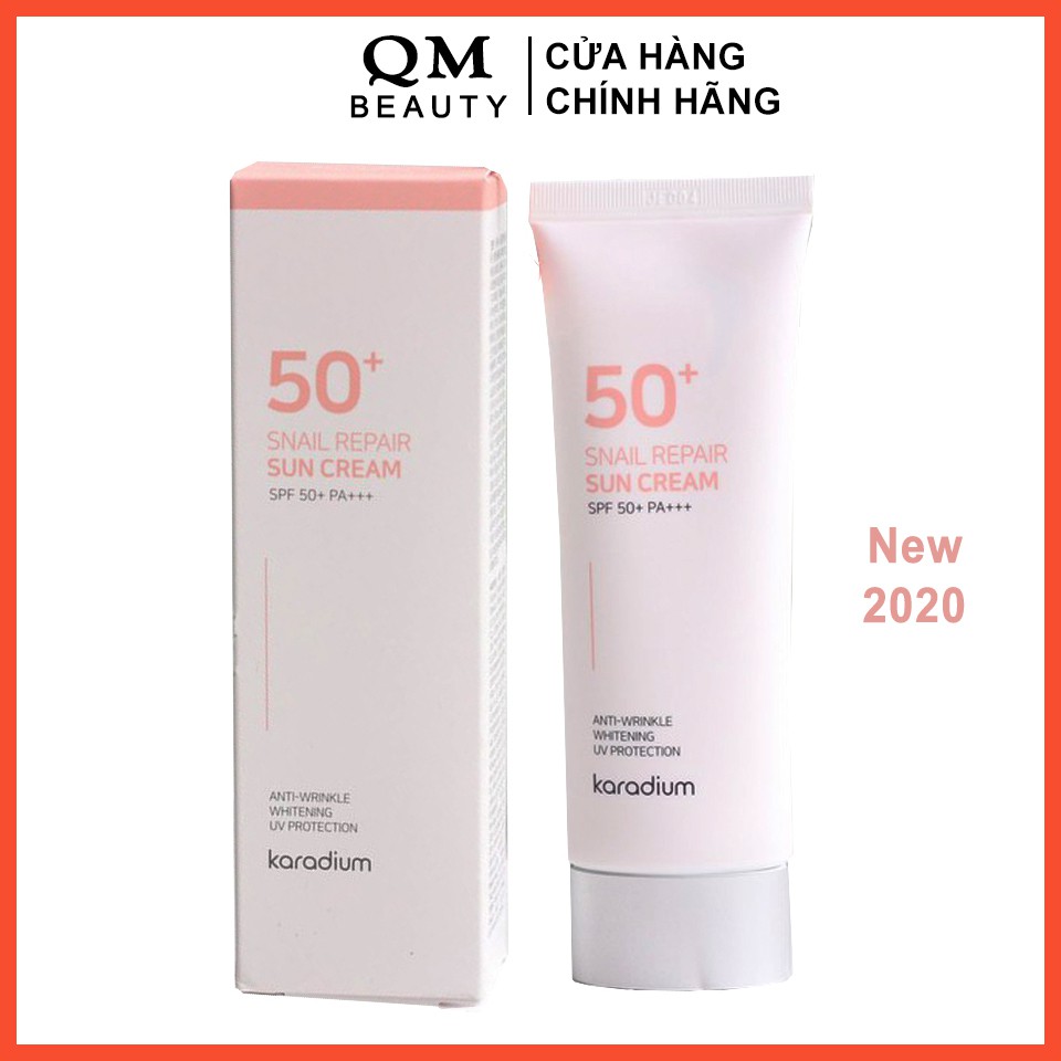 Kem chống nắng Karadium Snail Repair Sun Cream SPF50+ PA+++ Hàn Quốc 70ml