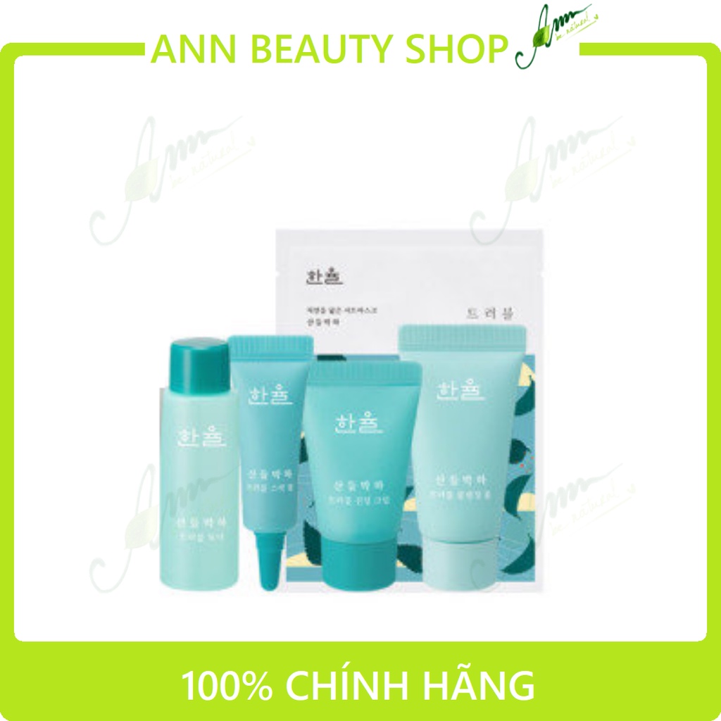 Kit cho da mụn Hanyul Mentha Trouble Skincare Kit