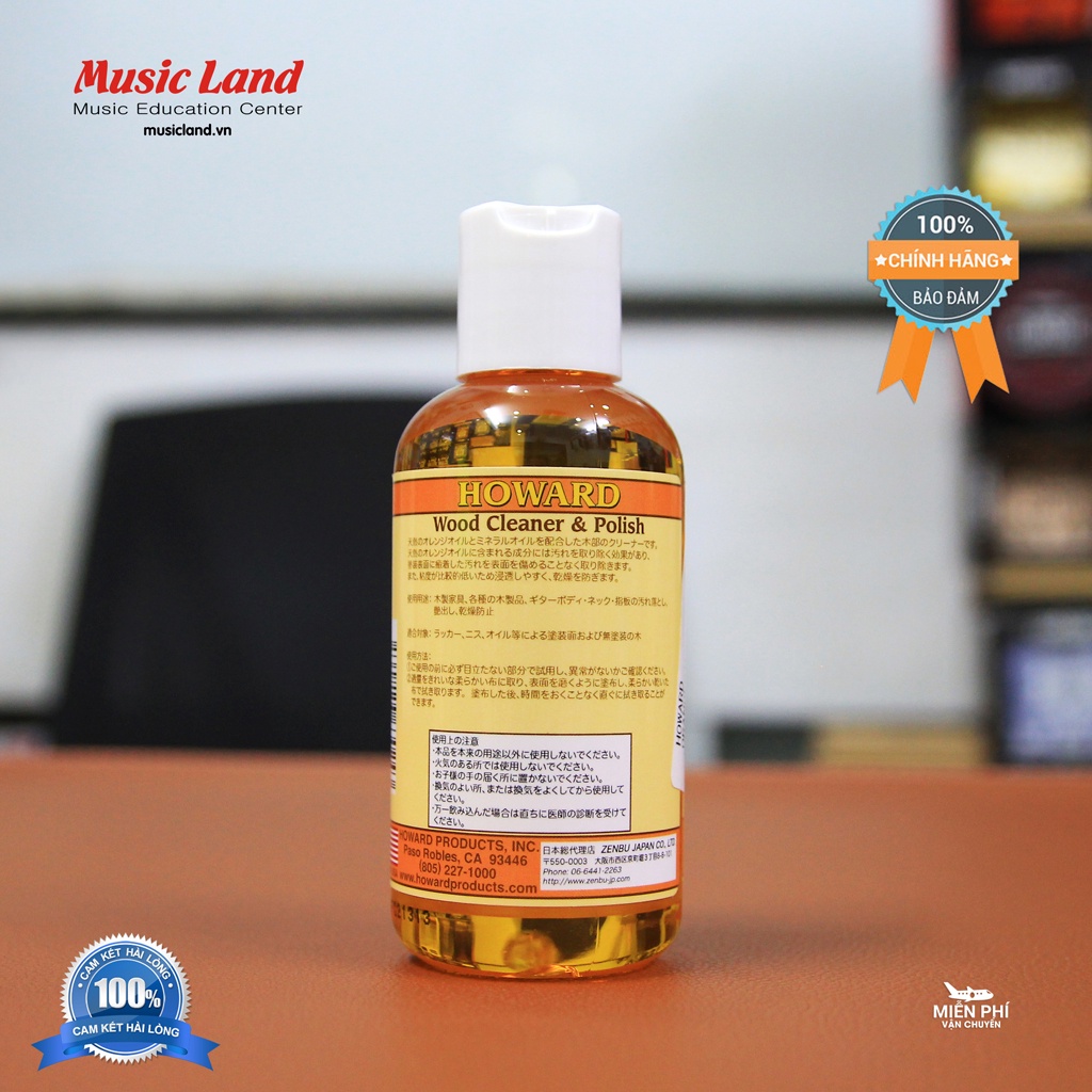 Dầu Lau Cần và Body Đàn Guitar Howard Orange Oil – Chính Hãng Mỹ