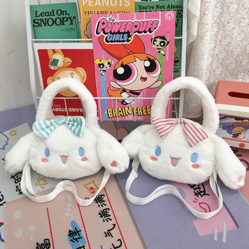 Túi Đựng Mỹ Phẩm Cầm Tay Họa Tiết Hoạt Hình Cinnamoroll Đáng Yêu Cho Nữ